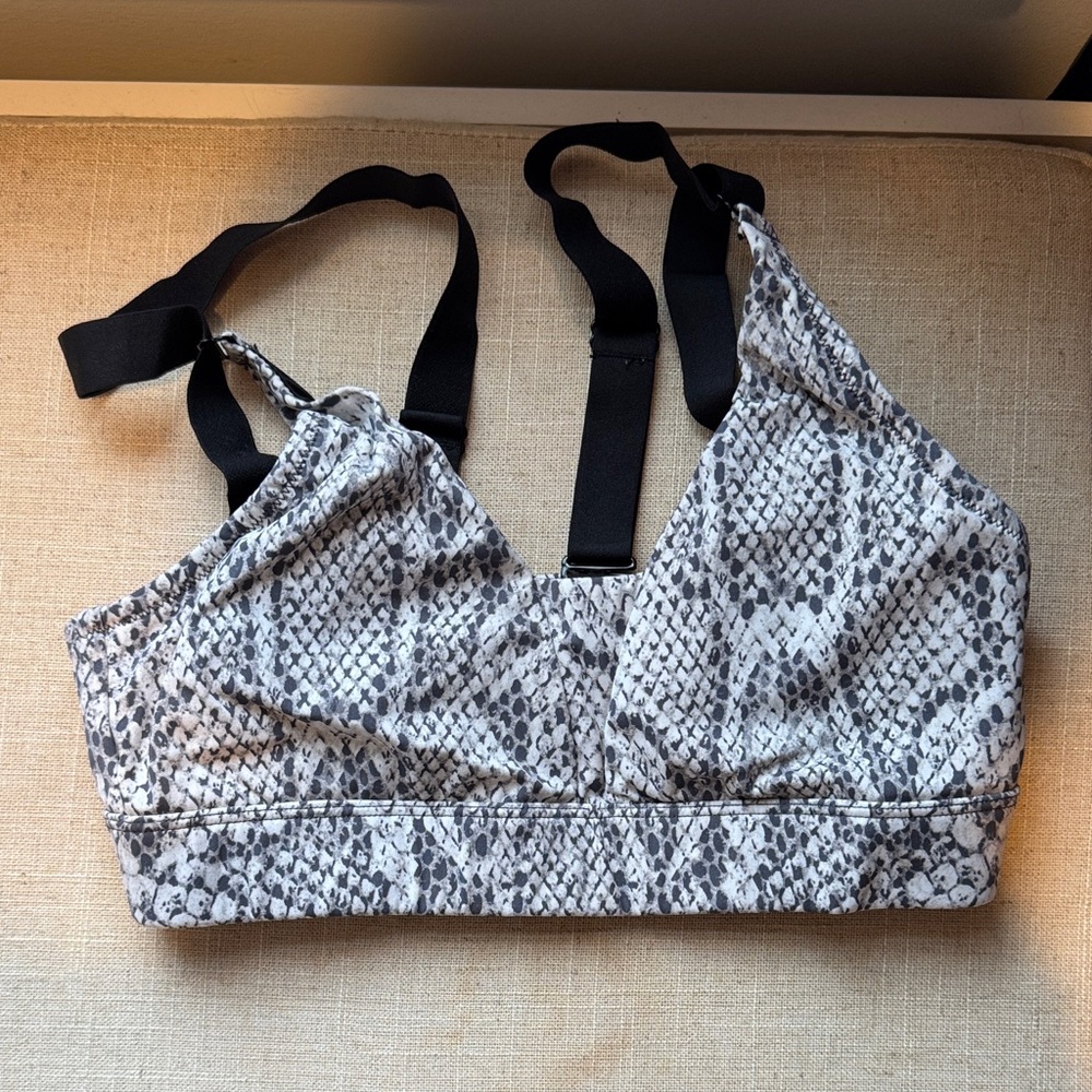 Varley Black and Gray Sports Bra